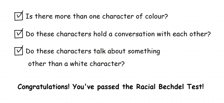People of Colour Test check boxes