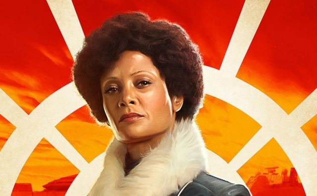 Cropped version of poster featuring Thandie Newton as Val from Solo: A Star Wars Story